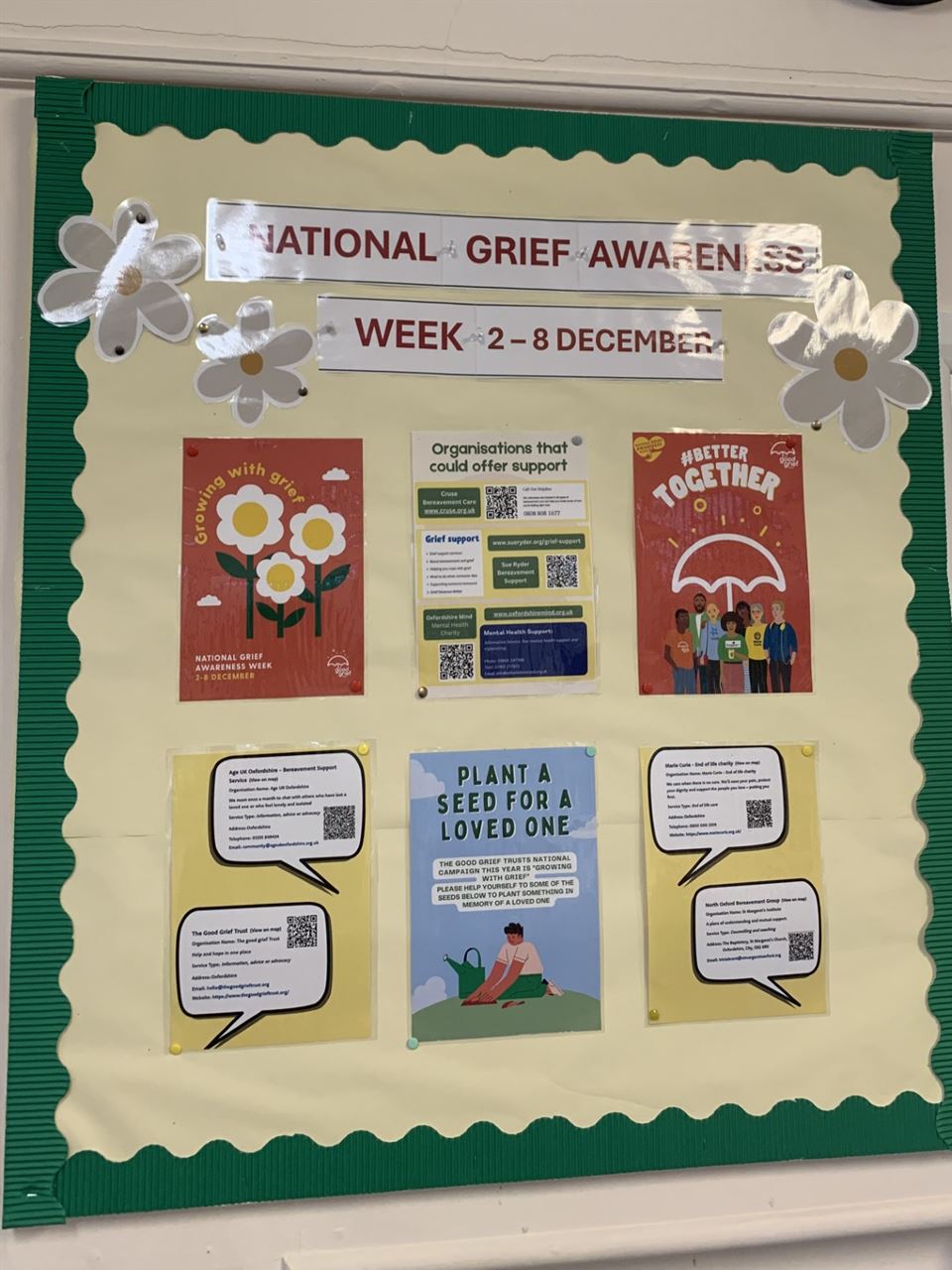 Grief information poster 